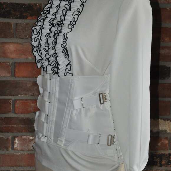NEW 26-31" Waist Cincher SteamPunK Corset Fan Lacing Medical Girdle 36, W 26-31" - Picture 8 of 9